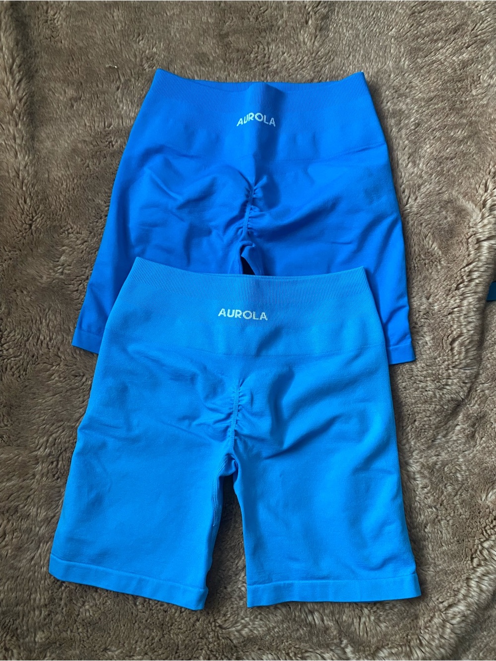 Aurola Women’s High-Rise Athletic Biker Shorts – Bright Blue